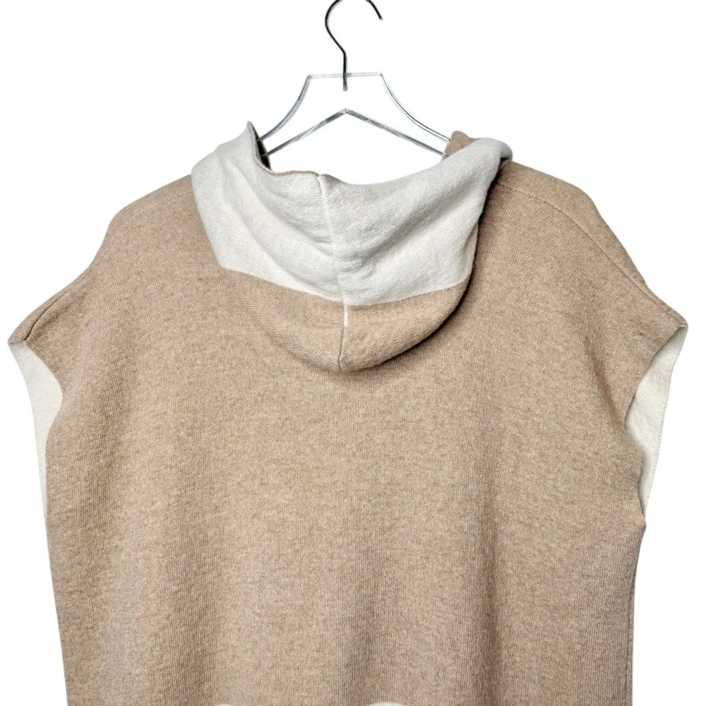 NWT Note Di Anita Cashmere Wool Blend Women’s Hooded Poncho Sweater One Size
